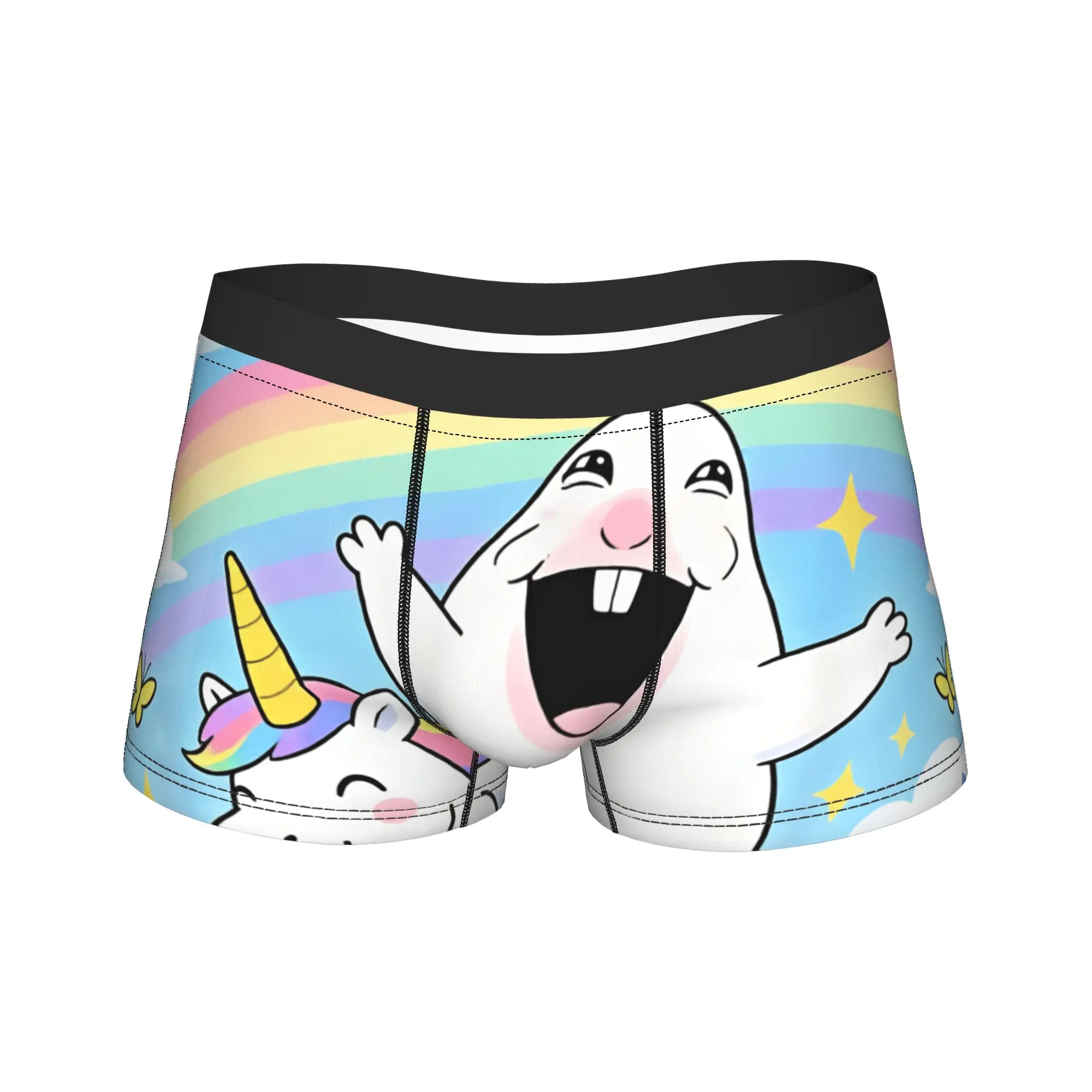 Happy Hamster Meme Underwear  Males Boxer Brief Comfortable Boxer Shorts Quality Design Large Size Underpants