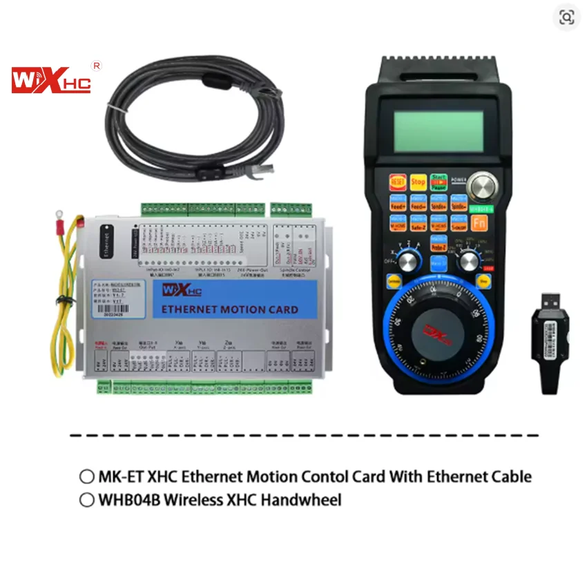 XHC Sale Mach3  Ethernet and USB Controller Card 3/4/6Axis with CNC Hand wheel Remote for Woodworking Router Machine