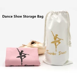 1PC rosa bianco borsa da ballo scarpe custodia per balletto organizzatore borse borse borse borsa per scarpe da balletto in raso borsa per scarpe da ballo