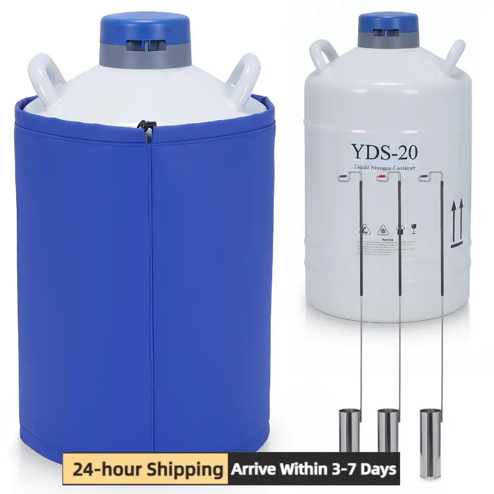 

Контейнер для жидкого азота 20 л с 3 баллонами и сумкой для переноски, термос-ёмкость (Дьюар) для косметической индустрии и хранения спермы