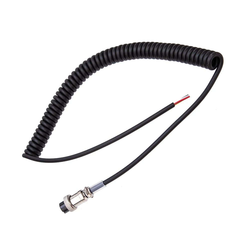 8-контактный микрофонный шнур VHF/UHF, круглая вилка, ручной динамик, микрофонный провод, запасные части для рации для Alinco EMS-57 EMS-53