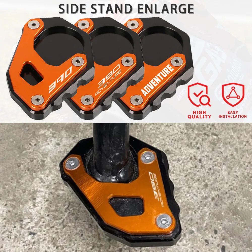 

2025 FOR KTM 390ADV 250 390 Adventure 2019-2024 Motorcycle Accessories Kickstand Side Stand Enlarger Extension Enlarger Pate Pad