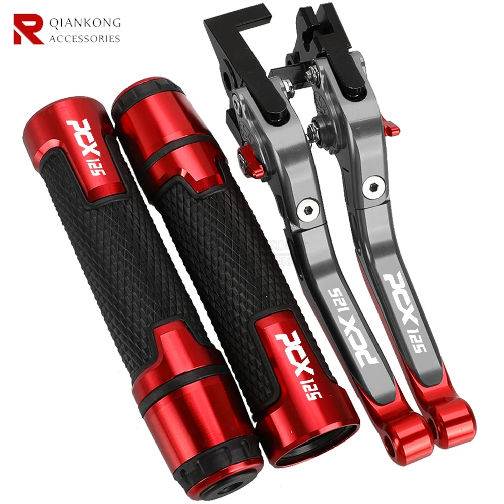Motorcycle for Honda PCX125 PCX 125 AllYEARS 2025 2024 2023 2022 Accessories Adjustable Brake Clutch Levers Handlebar grips ends