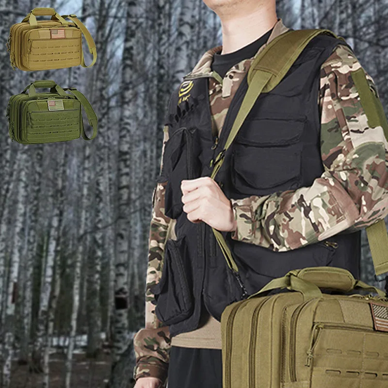 

CVLIFE Range Bag For Handguns and Ammo Soft Pistol Case for Shooting Hunting Tactical Accessories for Men