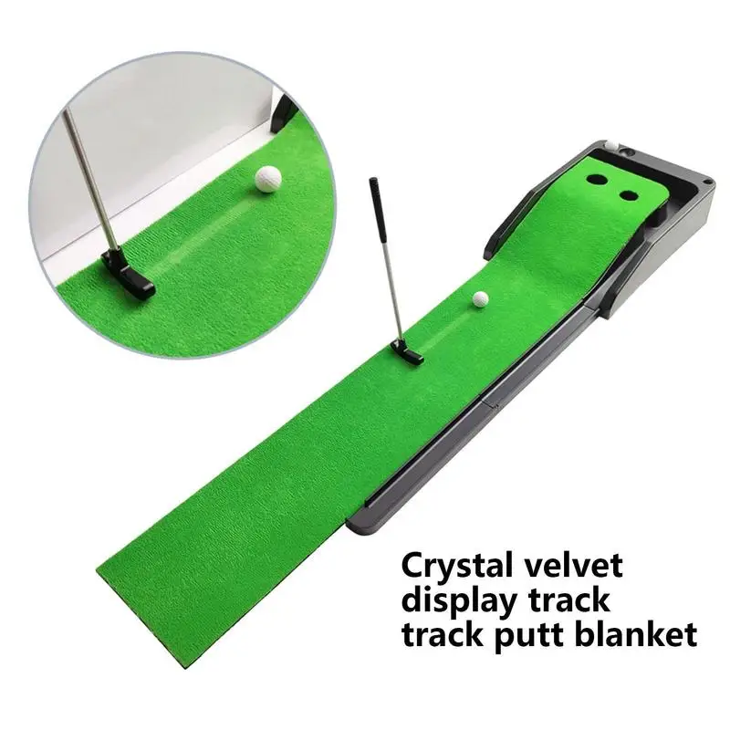 Putting Green Indoor Set Golf Putting Training Mat Improve Accuracy And Speed Golf Putting Artificial Grass Material