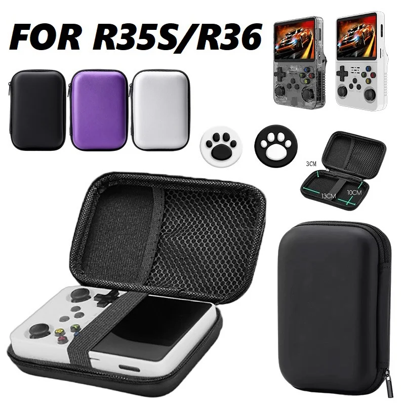Für R35S/R36S Tragetasche Retro Mini-Spielkonsole EVA-Hülle Tragbare Schutzbox YXWK04