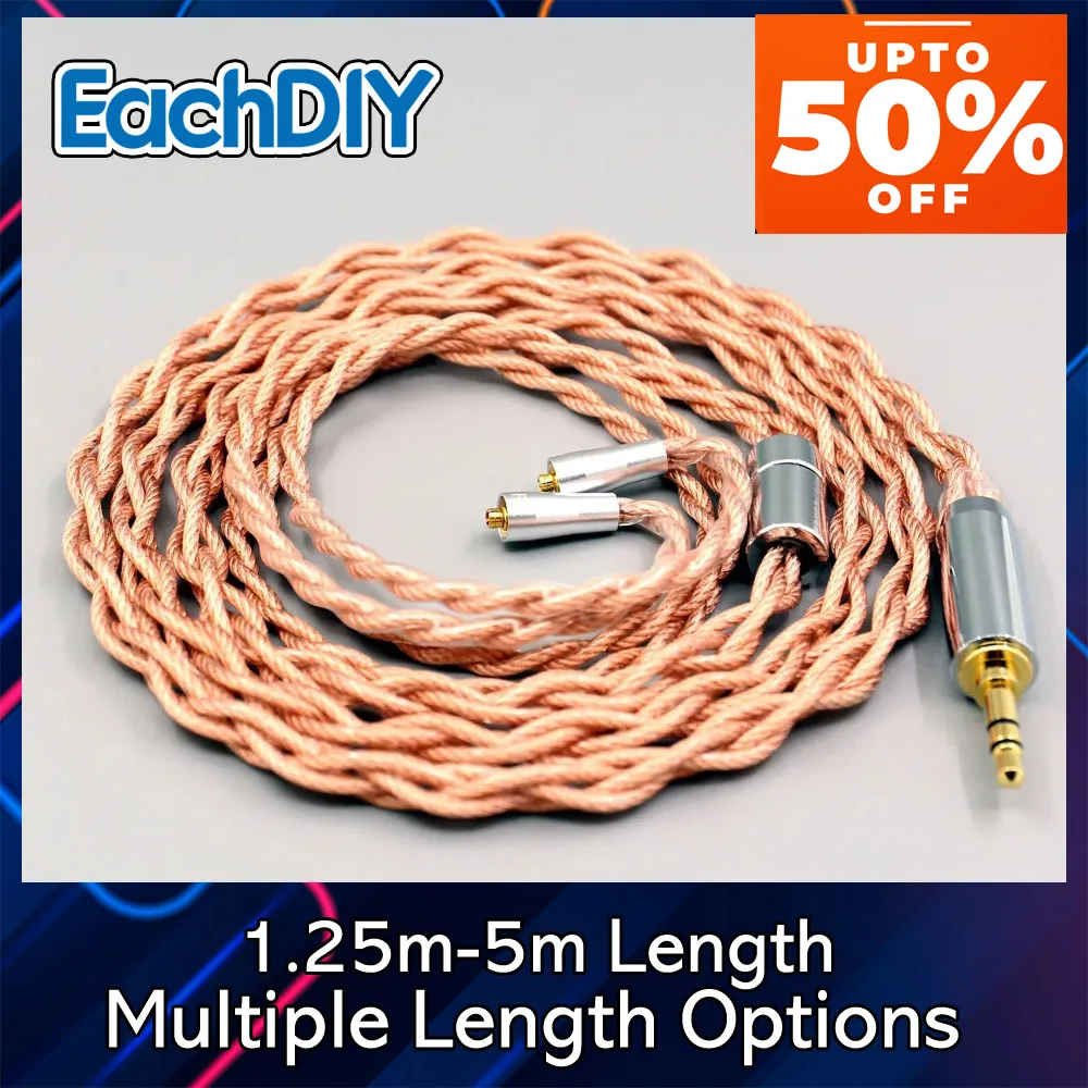 الجرافين 7N OCC التدريع محوري مختلط سماعة كابل ل W40 W50 W60 UM10 UM20 UM30 UM40 UM50 Pro 4 الأساسية 7772