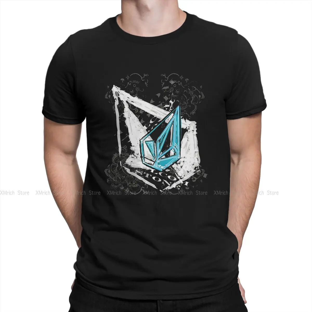 Fun Cool T-Shirt Men Crew Neck 100% Cotton T Shirt Volcom Short Sleeve Tee Shirt Gift Clothing