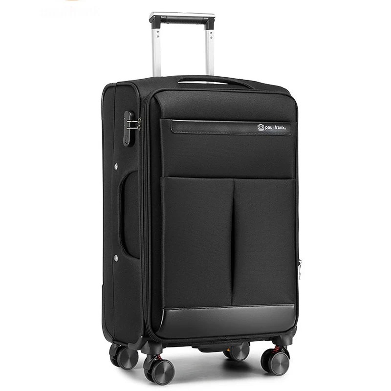 

Oxford Pull-Along Suitcase Women's Canvas Luggage Men's Multi-Directional Wheels 20-26 inch Travel Cabin Bag Leather Suitcase