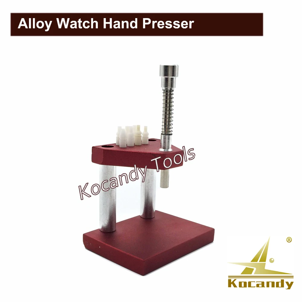 Alloy Watch Hand Presser Press Set Repair Tools Red for DIY Watchmaker