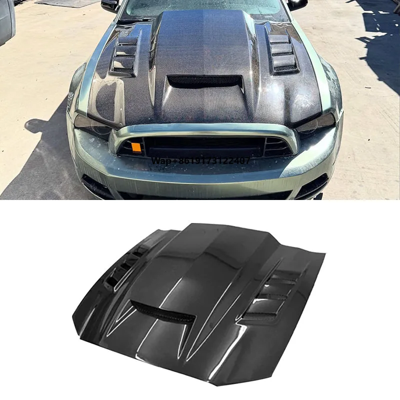 

TF Style Carbon Fiber Hood for Mustang 2011-2014 Engine Cover Bonnet Car Auto Parts