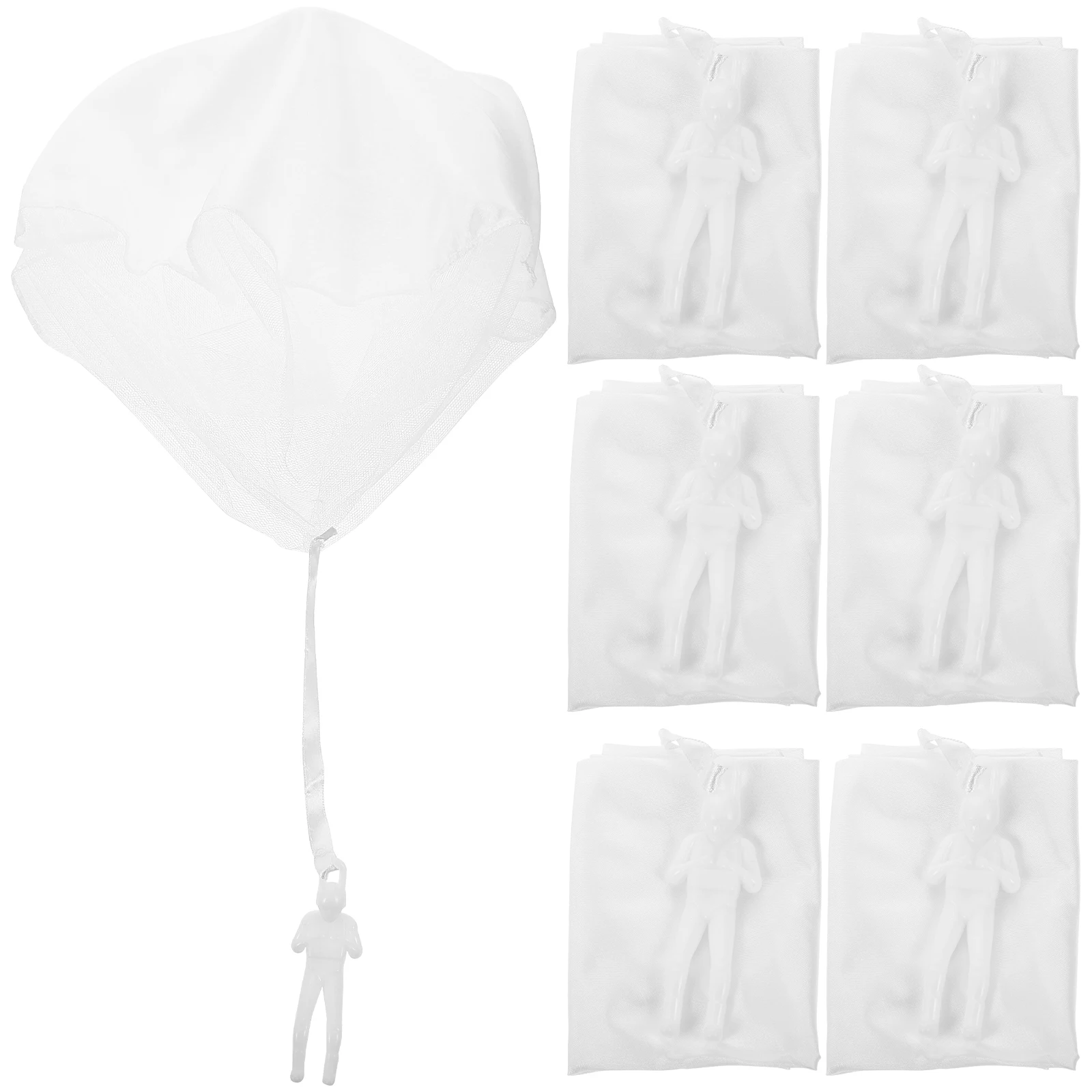 

8 шт., парашютные детские уличные летающие игрушки, мини-солдат, игрушка, пустая белая игрушка для рисования «сделай сам», подарочная игрушка