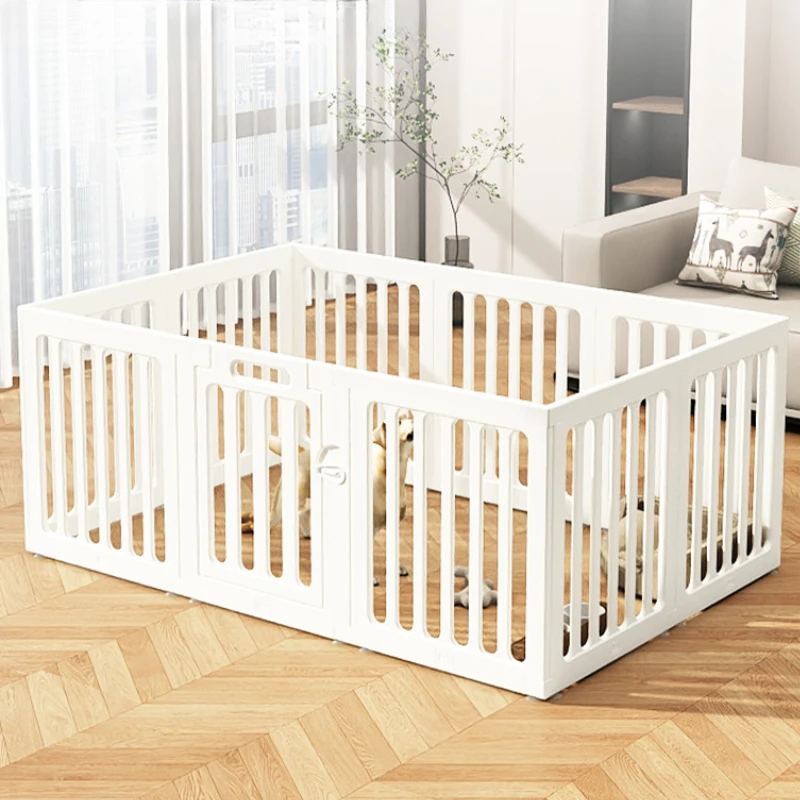 

Large Space Puppy Fence Indoor Isolation Washable Household Dog Fence Double Suction Cup Safety Dog Cage