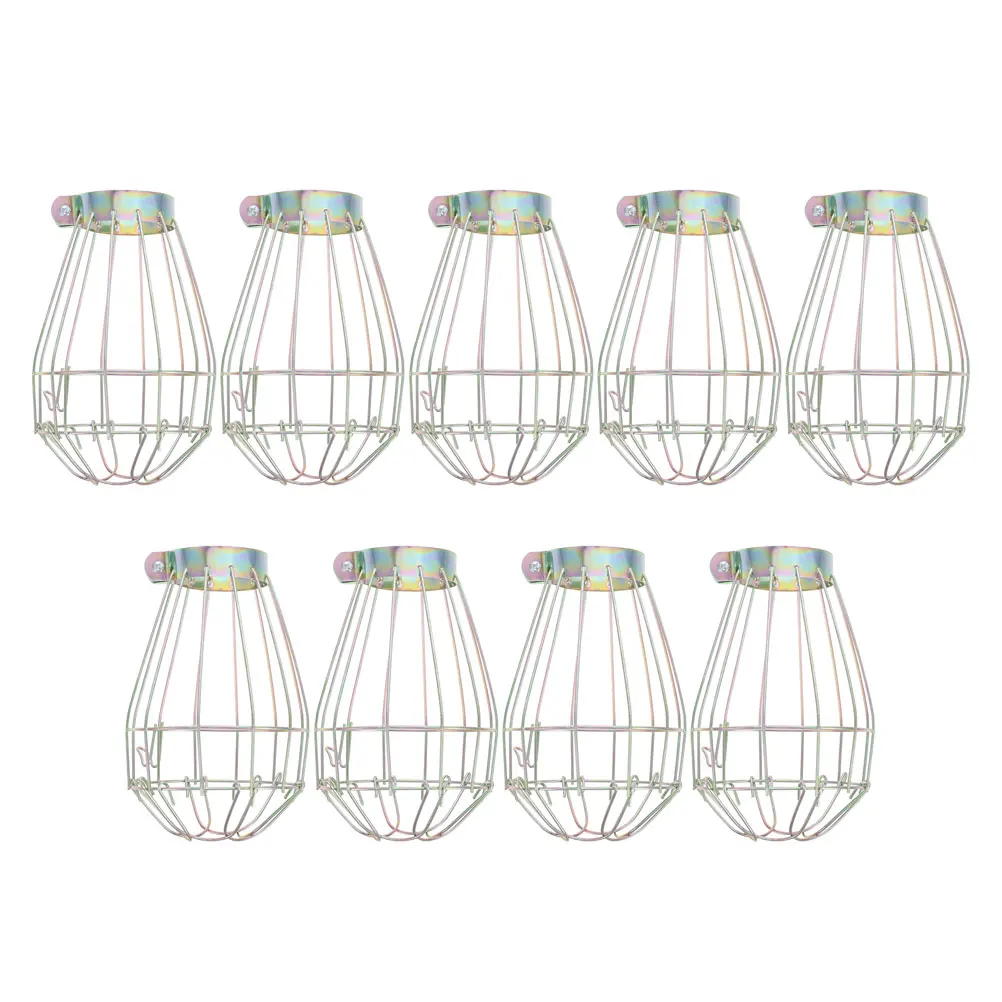 

9 Pcs Anti-scalding Lamp Cover Shade Guard Light Bulb Safety Cage Metal for Protector Lampshade
