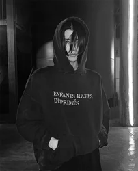 2024fw Enfants Riches Deprimes Hoodie Men Women Best Quality Washed Wormhole Hooded Sweatshirt Pullover