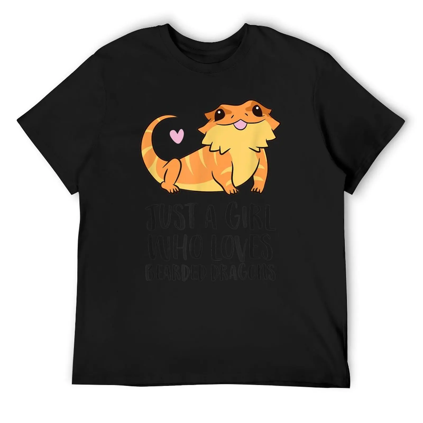 

Just A Girl Who Loves Bearded Dragons Lizard Reptile T-Shirt Anime t-shirt oversized blue archive fitted t shirts for men