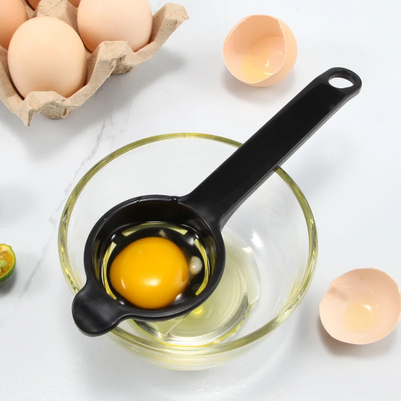 Separador de yema de huevo blanco DIY, divisor de huevos, herramientas de cocina para cocinar huevos, filtro, separador de huevos, utensilios de cocina, 1 Uds.