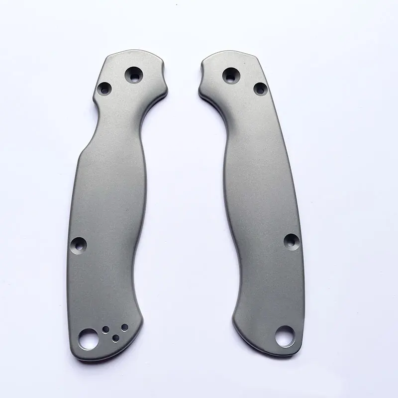 

1 Pair Titanium Alloy Knife Handle Scales for Spyderco C81 Para 2 Folding Knives