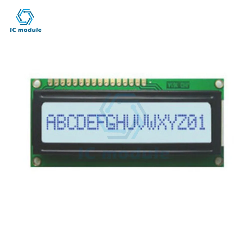 1601A LCD Display screen 16X01 character LCM module SPLC780D-02 Drive display 5V
