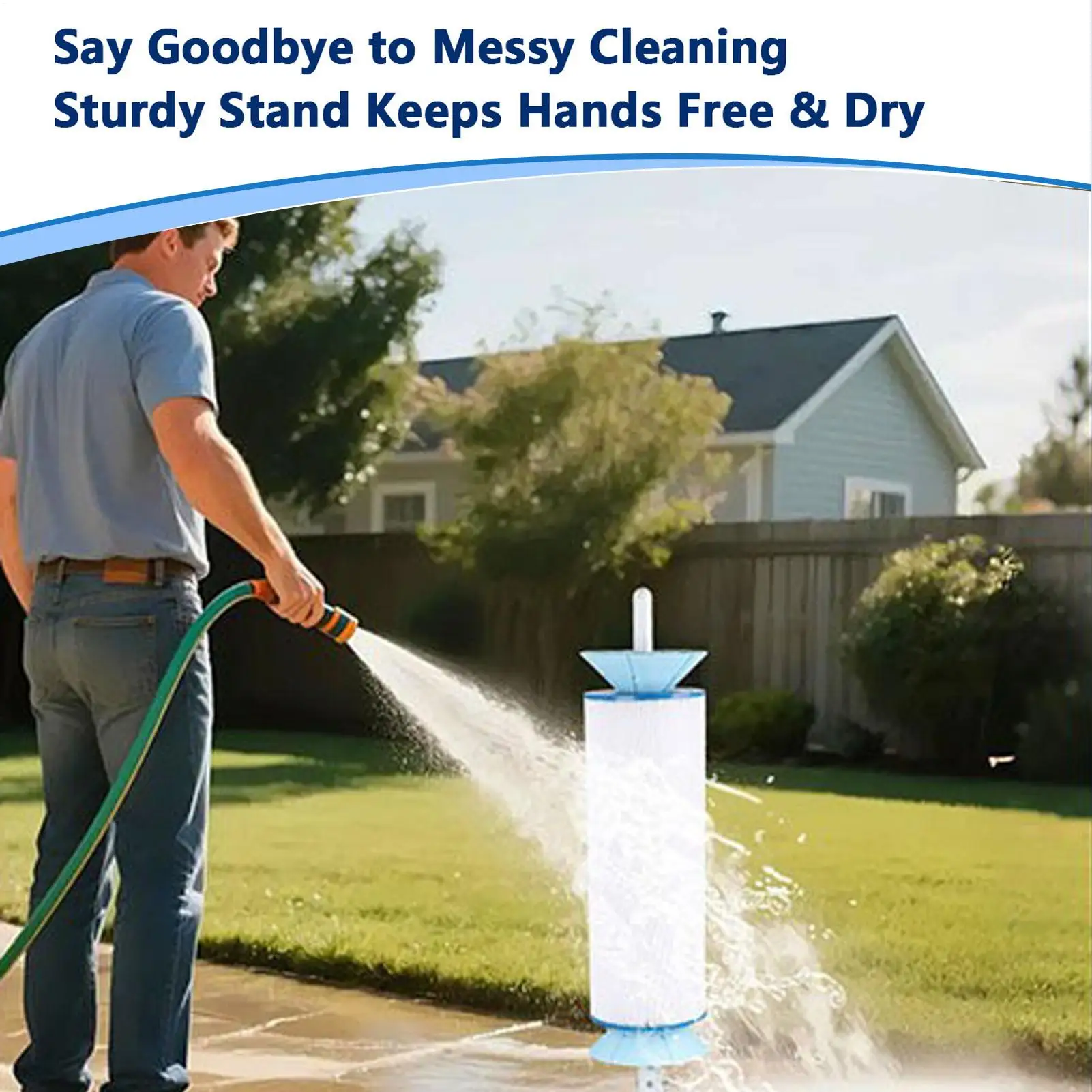 

Pool Filter Cleaning Stand Spinner Cartridges Maintenance Tool Detachable Spinner Cleaning Swimming Pool Equipment For Men Women