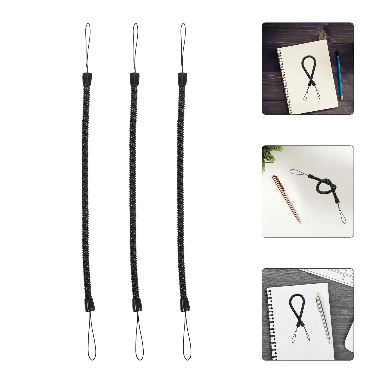 

8Pcs Spring Strap for Stylus Pen Elastic Retractable Anti Lost Cord for Tablets Office School Touchscreen Pen Lanyard