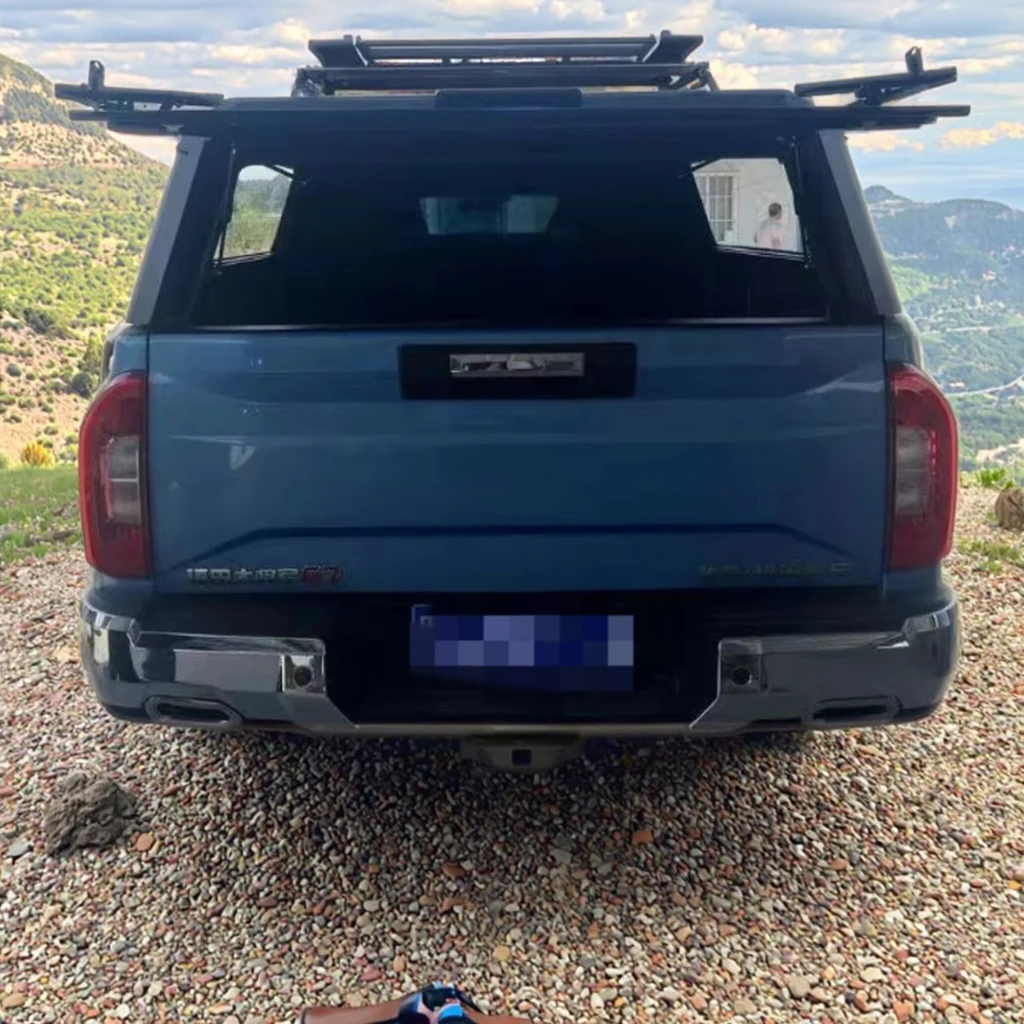 Aluminum Alloy Foton / V9 / Mars Series Waterproof Truck Top Cover, High-Quality Foldable Off-Road Pickup Hardtop Cargo Canopy