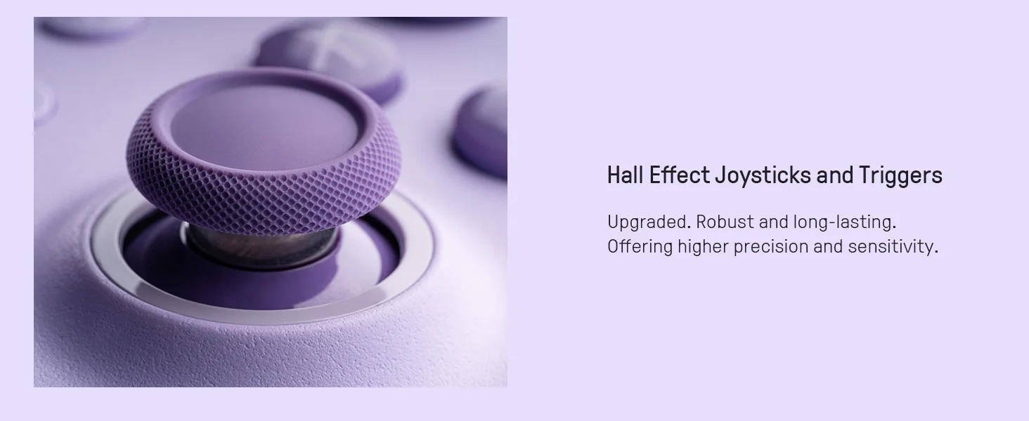 8BitDo Ultimate 2C Kabelgebundener Controller mit Hall-Effekt-Joysticks für Windows und Android, Kabelgebundenes Gaming mit 1000Hz Abfragerate – Detail 6