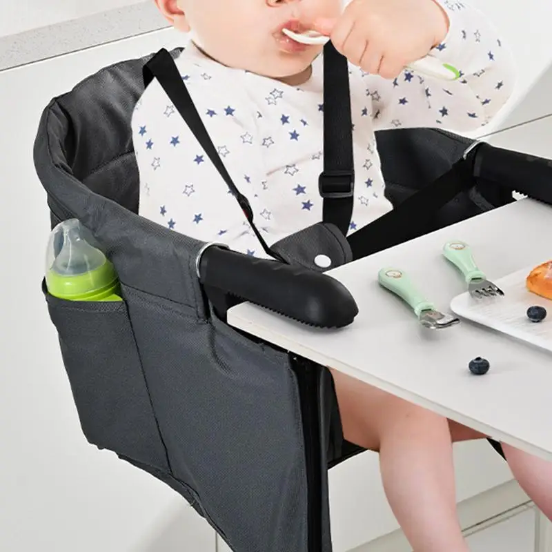 Booster Chair For Baby Eating Lightweight High Chair For Travel Table High Chair Clip On Folding Baby Feeding Seat For Dining