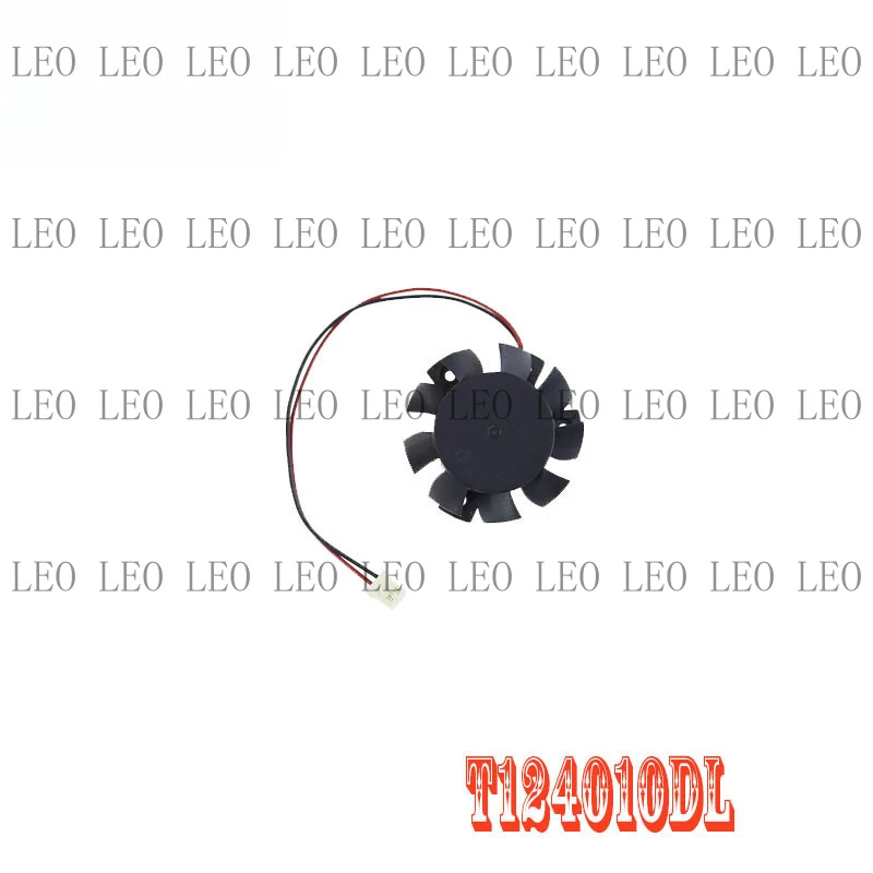HH  37MM T124010DL 2Pin 0.1A Graphics Card Fan for ASUS gt640 GT 640 HD 4550 HD5570