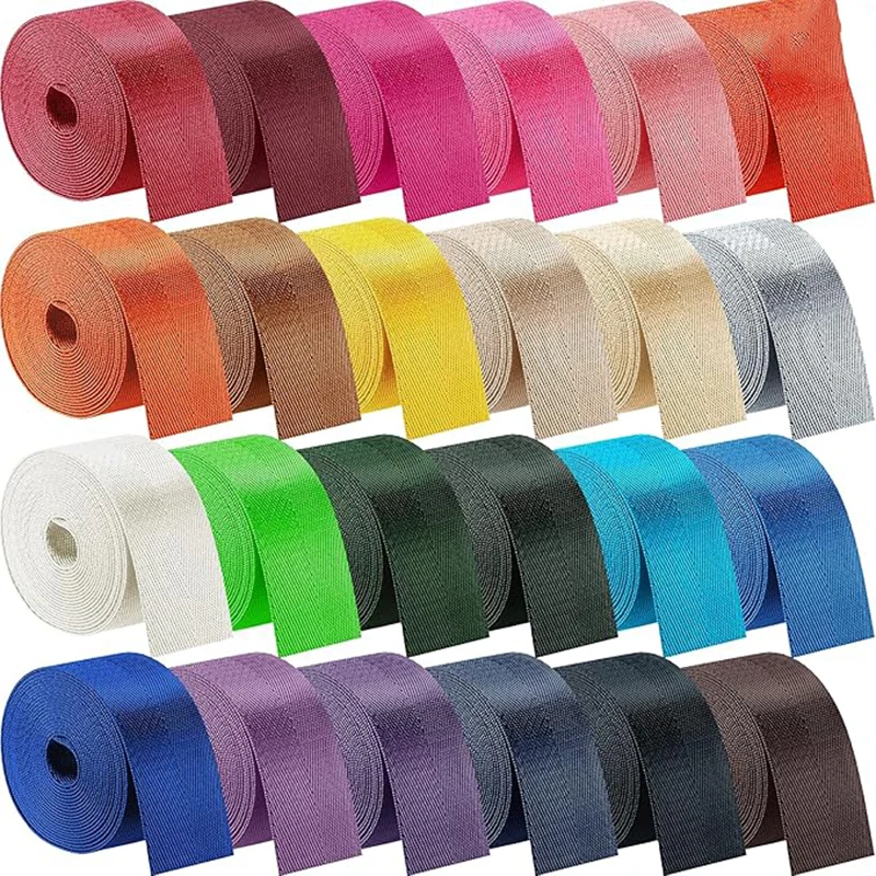 

10Meters Webbing Strap Nylon Tapes 20/25/32/38/50mm Decorative Ribbons for Sewing Bais Accessories Backpack Strapping Belt Sling