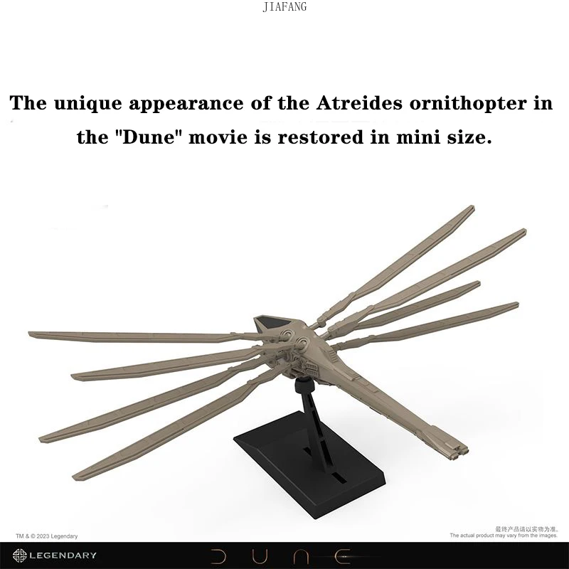 Imagem -05 - Modelo 3d Dune Filme e Televisão Periférico Mms011 Montagem sem Cola e Separada por Cores de Atreides Ornithopter