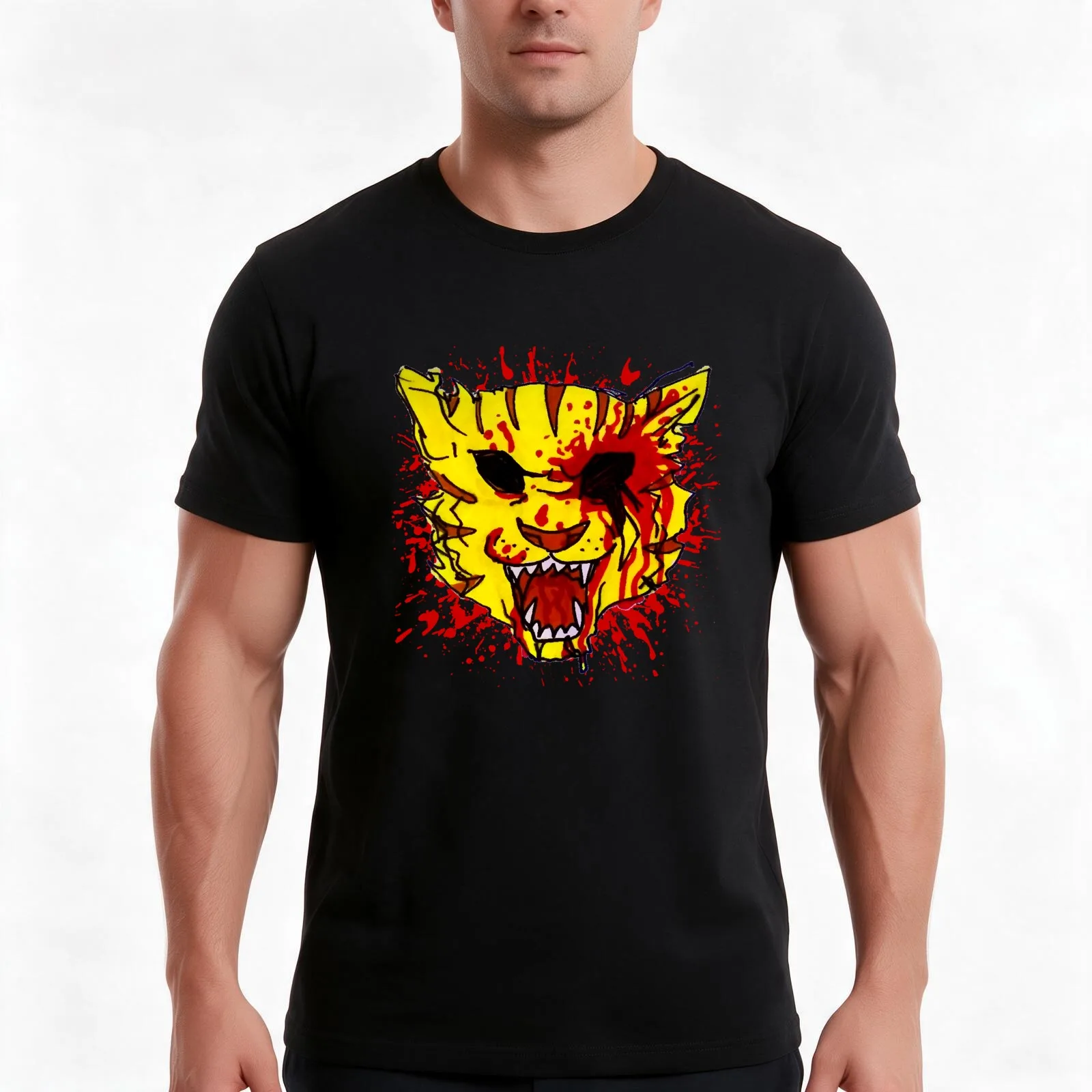 Tony - Hotline Miami 2 T-Shirt, Summer Casual Cotton Tee, Oversized Streetwear Tops, Vintage Graphic Print, Unisex Men Women