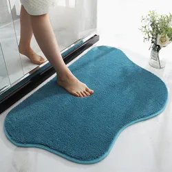 High-hair Bathroom Toilet Door Absorbent Floor Mat Carpet Bedroom Non-slip Foot Pad Bath Rug Bathroom Mat Kitchen Mat