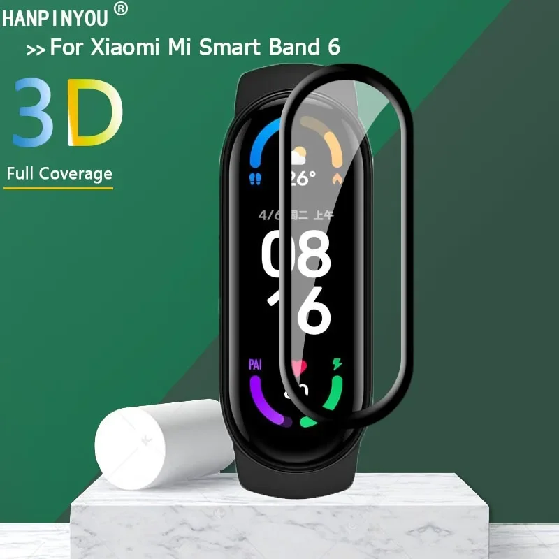 For Xiaomi Mi Smart Band 9 8 7 6 NFC Bracelet Watch Full Cover 3D Curved Plating Soft PMMA PET Film Screen Protector (Not Glass)