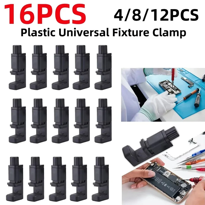 4-16 Stück universelle Handy-Reparaturwerkzeuge, LCD-Display-Befestigungshalter, verstellbare Klemmen für Mobiltelefone, iPads, Tablets