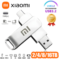 Xiaomi 16TB USB3.2 Flash Drive Waterproof High Speed Transfer Type-c 2-In-1 Interface Universal for Mobile Phone Computer U Disk