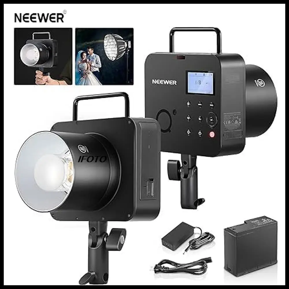 

NEEWER Q4 400Ws Strobe Flash 2.4G TTL 1/8000 HSS Outdoor Flash Light with Bowens Mount Studio Photography Monolight Speedlite