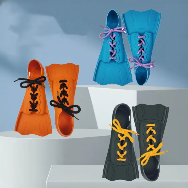 

New Silicone Swim Fins Professional Swimming Pool Swim Diving Training Frog Shoes Adult Aid Swim Short Fins Equipment
