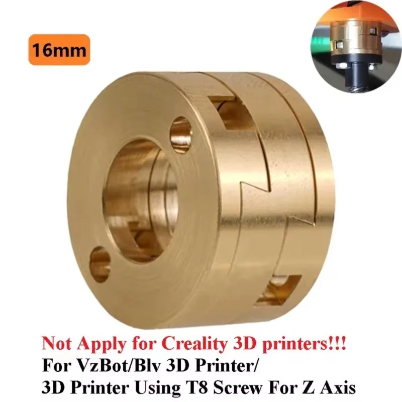 

T8 Z-Axis Lead Screw Kit with Oldham Brass Coupling & Z-Stabilizer for VzBot Ender3 CR10 3D Printer Upgrade Anti-Vibration