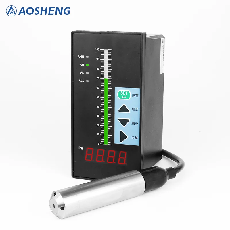 Stainless Steel Hydrostatic Level Transmitter | 4-20mA Liquid Level Sensor IP68 Protection for Industrial Tank Vessel
