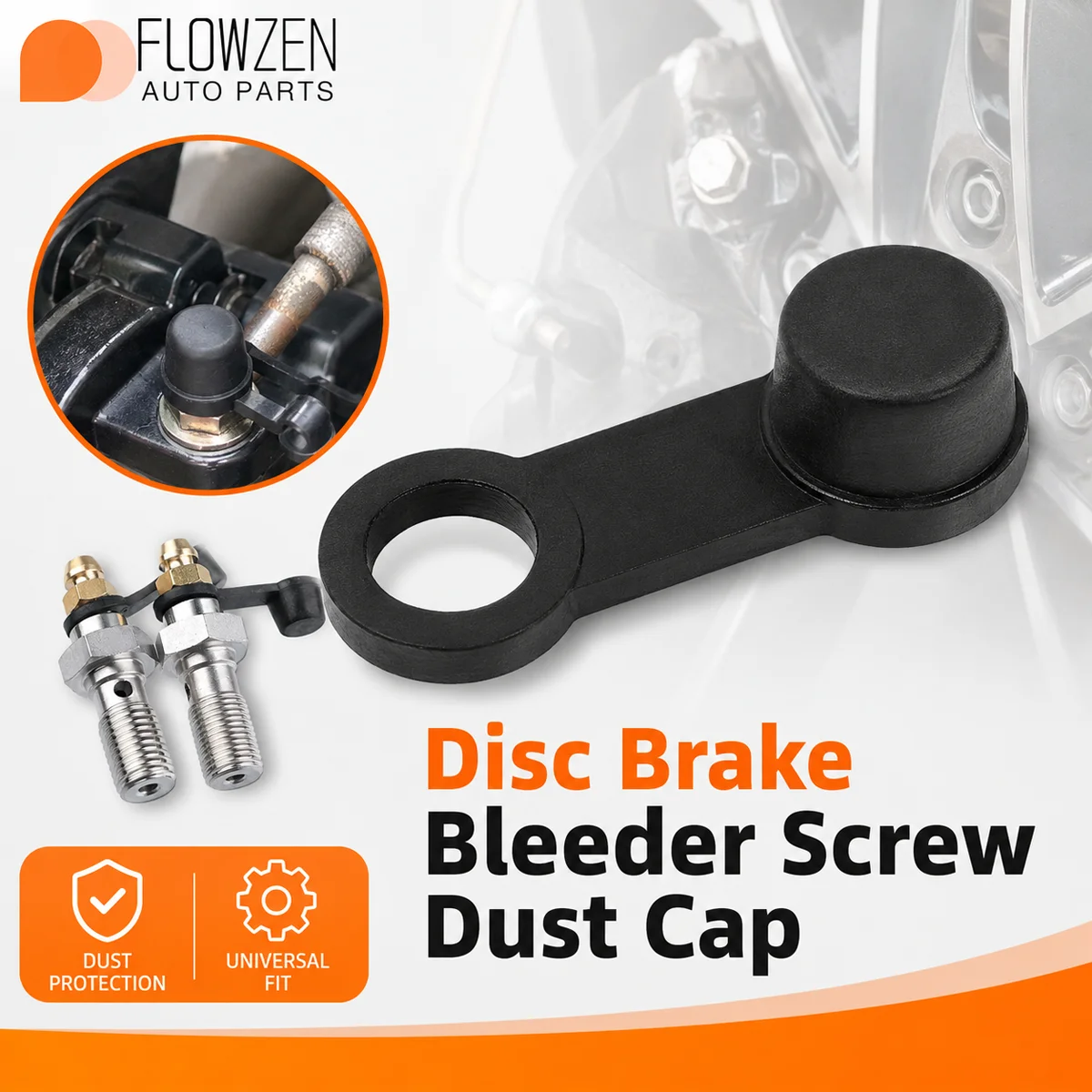 

4/10/20pcs Automotive And Motorcycle Brake Screw Dust Cover Rubber Release Valve Cover Waterproof And Dustproof Protector