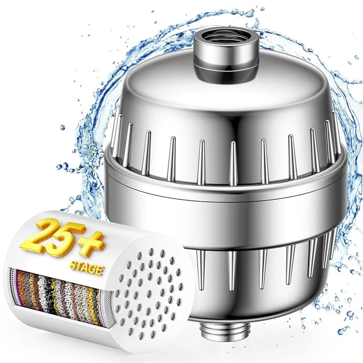 A78I 25+ Stage High Output Shower Filter for Shower Heads - Softens Water Filter Removes 99% of Impurities - Improves Skin