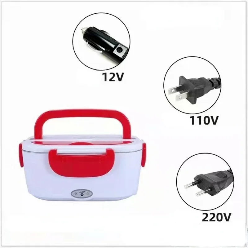 Portable Electric Lunch Box, Dual-use, Thermal Insulation, Heating, Plug-in Bento, Food Storage Containers, Car Household