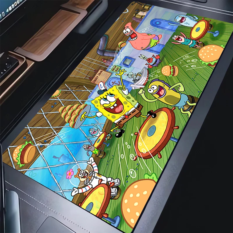 

Mouse Pad Gaming Mouse Pad Rubber S-squarePants Desk Mat Non-slip PC Laptop S-spongeBob Gamer Desk Accessories Table Pad Carpet