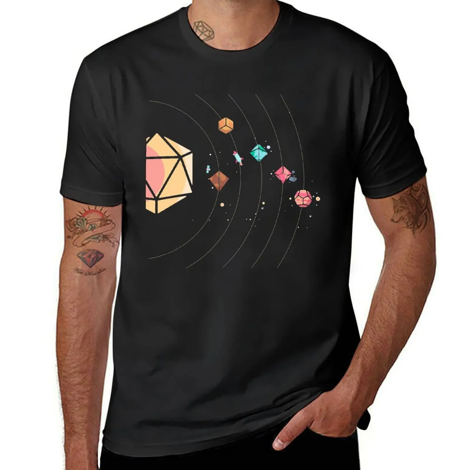 

Dice Solar System T-Shirt oversized for a boy customizeds plus size tops t shirts for men pack