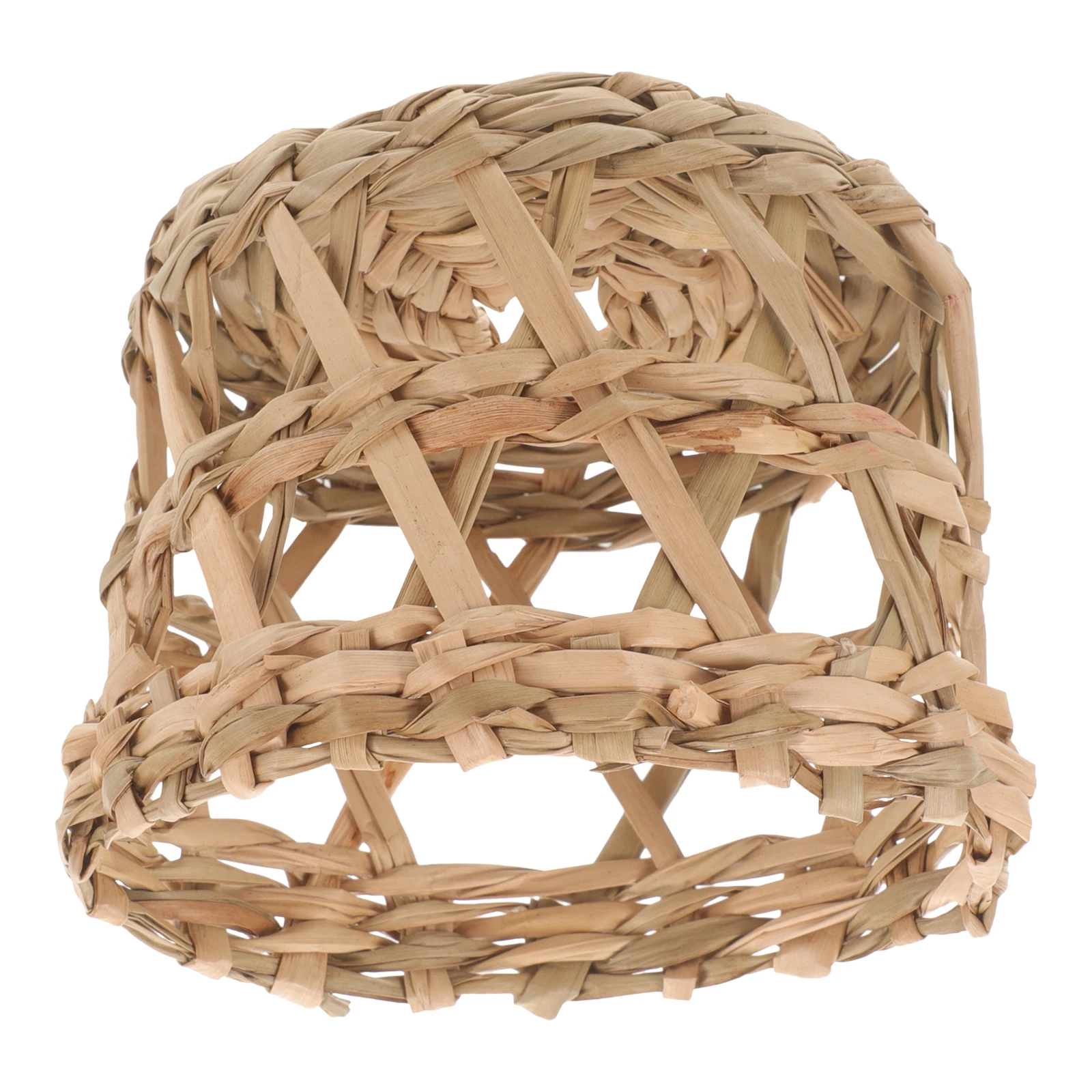 

Creative Lampshade Hand Woven Straw Pendant Light Shade Hanging Lamp Cover Decorative Straw Woven Lighting Accessories