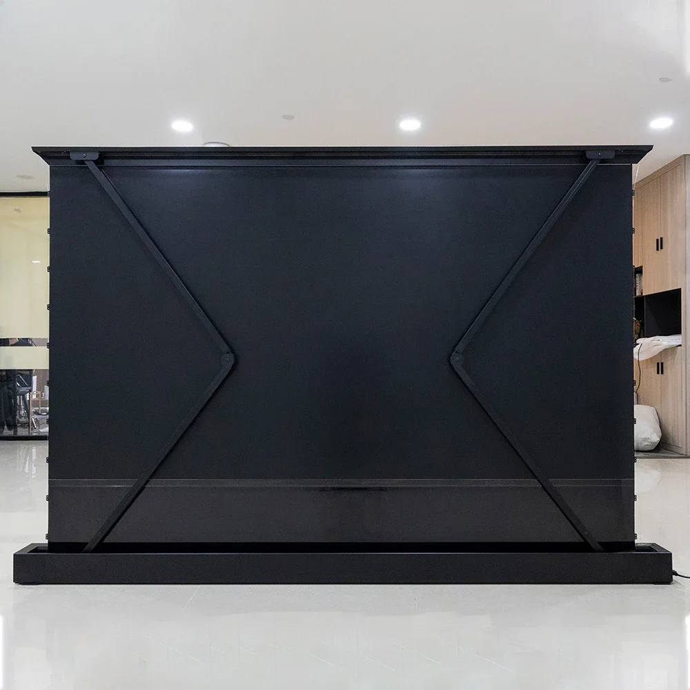 Tela de projetor elétrica 16:9 130 polegadas ultra curta distância longa tela de alta definição 8k