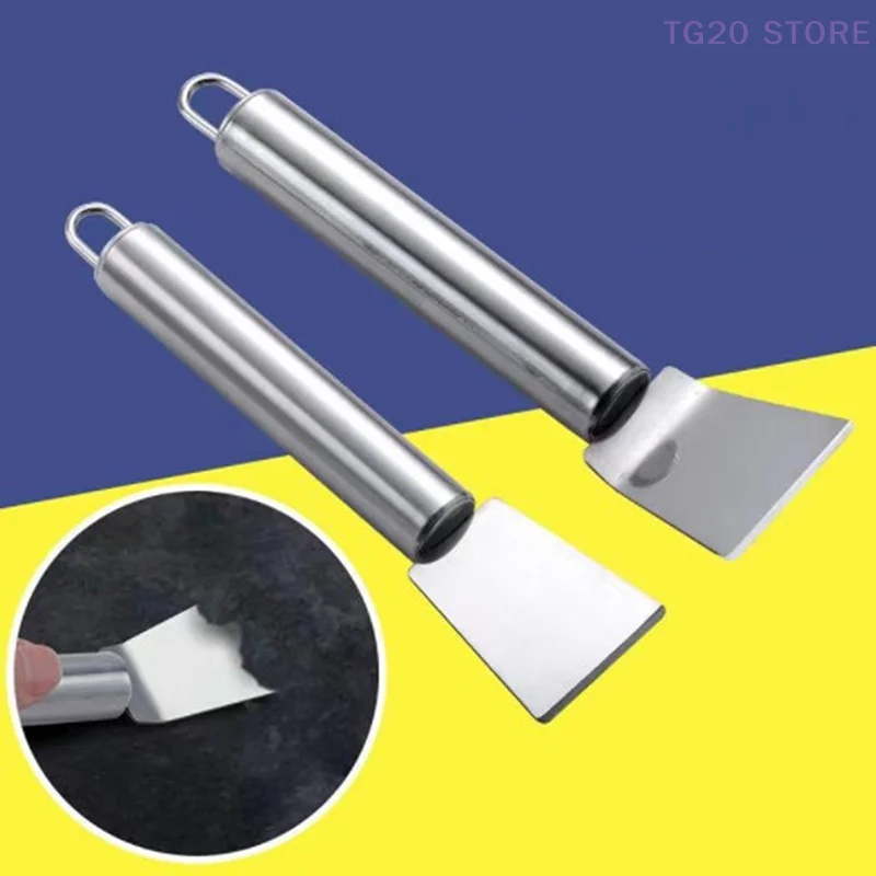 1pcs Multifunctional Stainless Steel Kitchen Cleaning Spatula Scraper Ice Defrosting Kitchen Tools