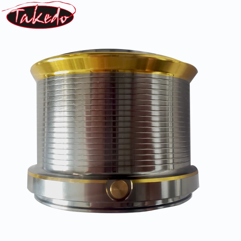 TAKEDO 1PCS NGK8000 -14000S Spare Wire Cup Spinning Fishing Reels Spool Surf Feed Wire Cup Metal Spool Carp Fishing Reel Coil