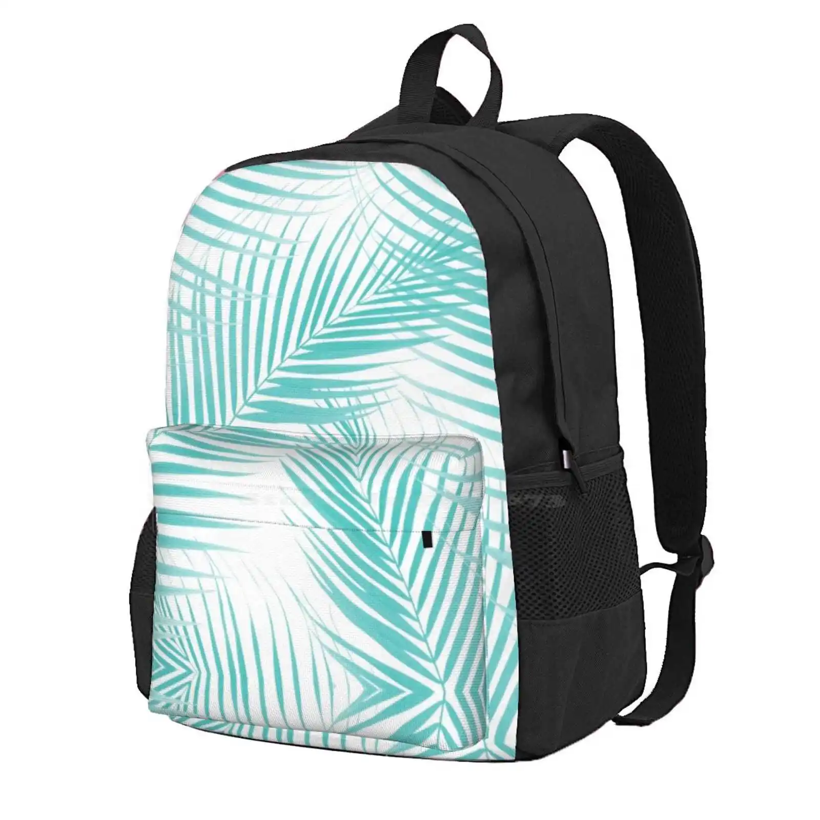 

Soft Turquoise Palm Leaves Dream - Cali Summer Vibes #2 #Tropical #Decor #Art Hot Sale Schoolbag Backpack Fashion Bags Color